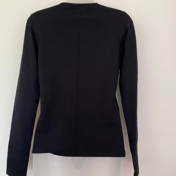 Versace Sport Pullover Top Long Sleeve Black Small Womens - Picture 4 of 6